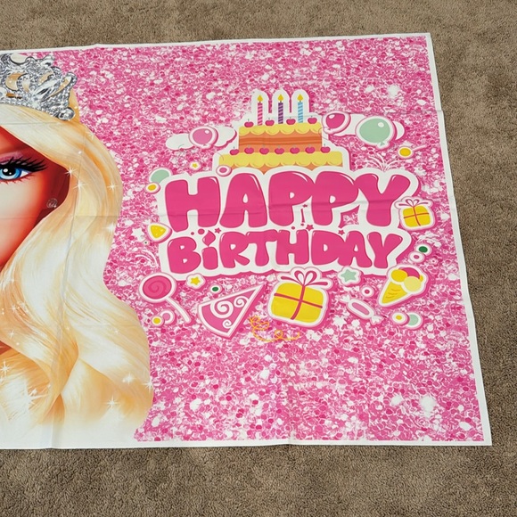 Barbie Birthday Backdrop - Picture 3 of 3